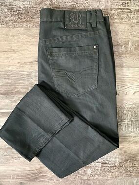 Request Jeans Premium Men's Jeans Size 36x32" Slate, Dark Blue/Gray